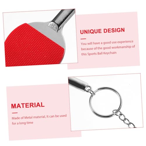 Pendentifs de clé forme de petite balle de ping-pong lot de 18 - 2