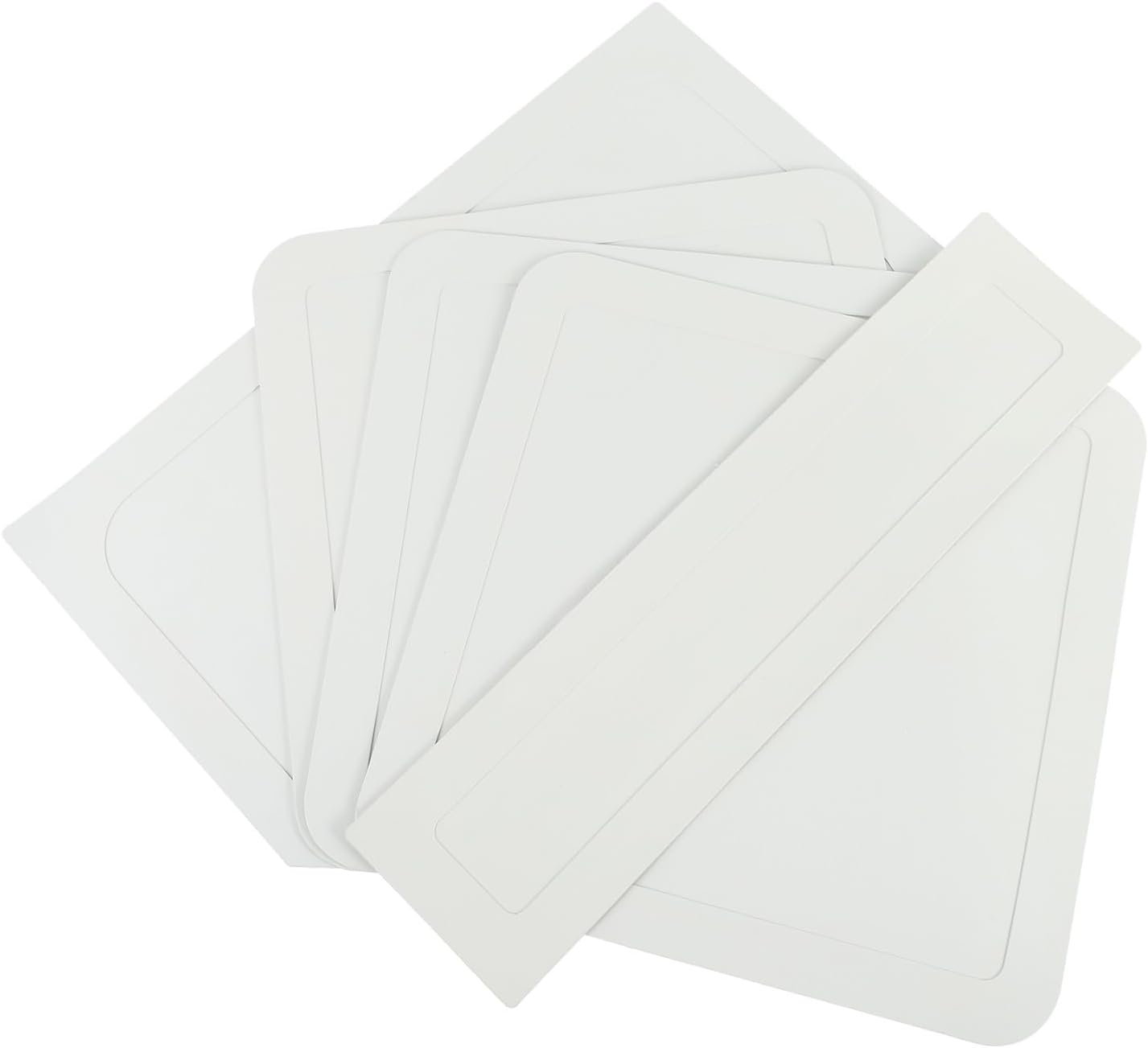 5pcs Thrown Down Rubber Baseball Base for Softball and Kickball and Bases for Youth Leagues Parks and Practice Sessions