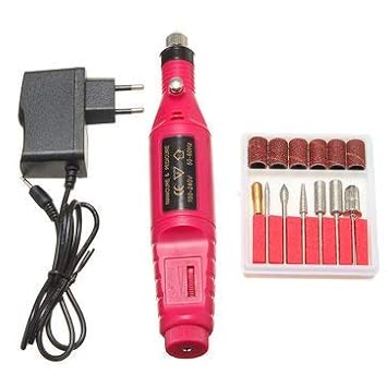 Rangwell NX 100|240V Mini Electric Nail Drill Art Manicure File, Portable Manicure Pen Sander Polisher for Exfoliating, Grinding, Polishing, Remove Nail Polish