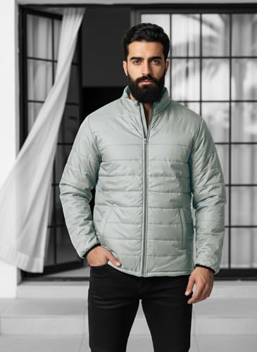 Image of TAGAS JACKET|mans Winter Puffer Jacket| Men's Solid Black Quilted Puffer Jackets | Lightweight Warm Winter Wear | Full Sleeve Front Zip Closure | Casual Outdoor Travel Jacket for Men