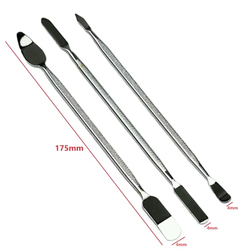 Kit 3 Espátulas em Aço p/Manutenção Smartphone Celulares Tablets Notebook Eletrônica em Geral