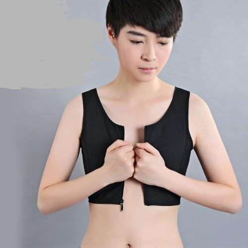 Amazon ナベシャツ 胸つぶし さらし 男装 コスプレ フロントファスナー簡単装着 黒 mサイズ コスプレ 仮装 通販