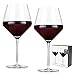 Raye Crystal Burgundy Wine Glass Set by Viski - (Set of 2, 21 oz.)
