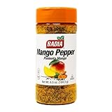 Badia Mango Pepper Seasoning, 6.5 oz - Sweet & Zesty Citrus Pepper Blend for Chicken, Seafood & Vegetables
