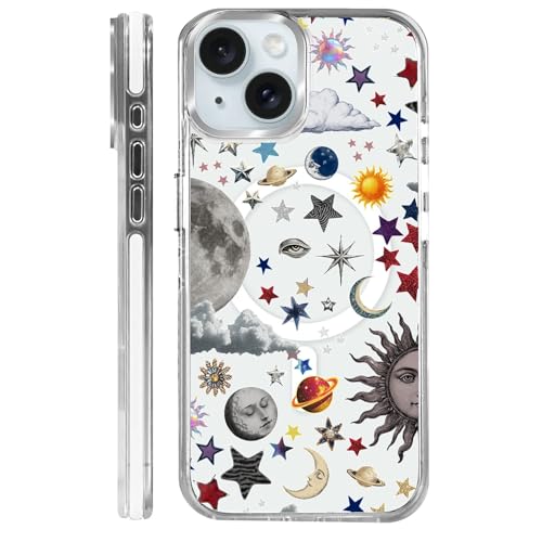 Coque iPhone 15 Plus MagSafe esthétique mignon pour le quotidien des filles