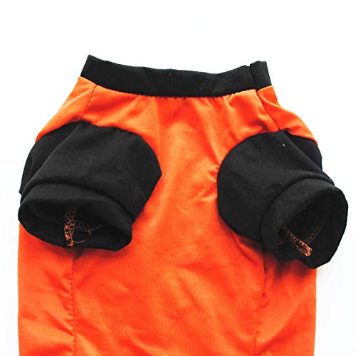 Ollypet Halloween Costume Dog 2 Pack T-Shirt Set Pumpkin Vest Apparel Breathable Phrase Pet Dress Small Medium Casual Summer Cotton Blend Puppy Outfit (Xs) #TOP5