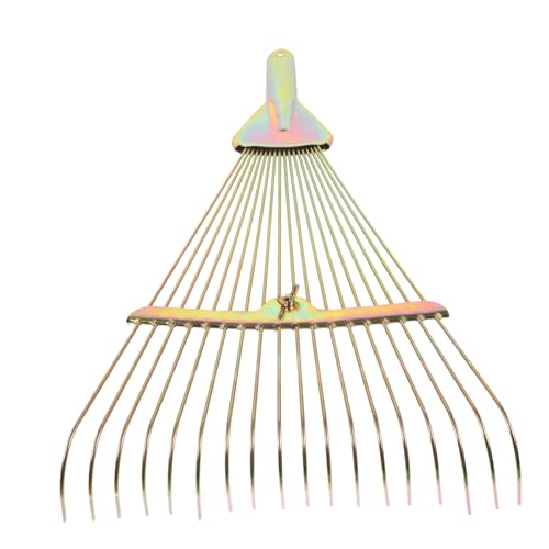 VANZACK Râteau pour Pelouse et Gazon Synthétique Outil de Jardinage Manuel pour Ramasser Râteau Robuste pour Nettoyage de Jardin