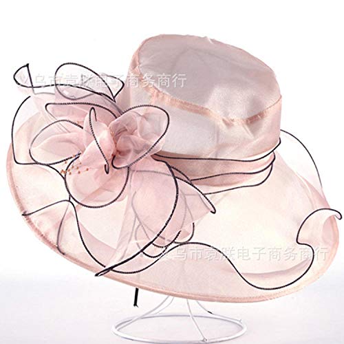 Chapeau de plage femme à fleur pliable pour des vacances élégantes au soleil