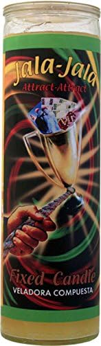 Indio Vela de 7 días - Atrae y atrae YEL Vela de cristal fija de 7 días mística que atrae y atrae