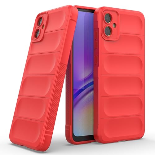 Image of Zapcase Back Case Cover for Samsung Galaxy M05 | Compatible for Samsung Galaxy M05 Back Cover | Liquid Silicon Magic Case with Camera Protection | Red
