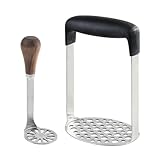 Juego de puré de patatas de acero inoxidable para puré de patatas, triturador de alimentos para bebés (SS 040410)