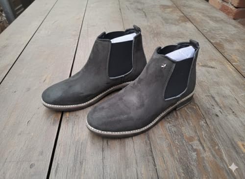 Image of Men's Chelsea Boots Suede Finish Slip-On Ankle Boots Elastic Side Panel Casual & Formal Wear