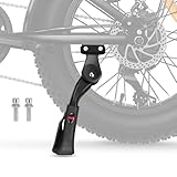 BEAROLNE Adjustable Bike Kickstand Heavy Duty Rear Mount Kick Stand for 40mm 16-24 Inch Aluminum Kickstand for Adult Kids Bike Mountain Bike Ebike Mini Bike Electric Dirt Bike MTB