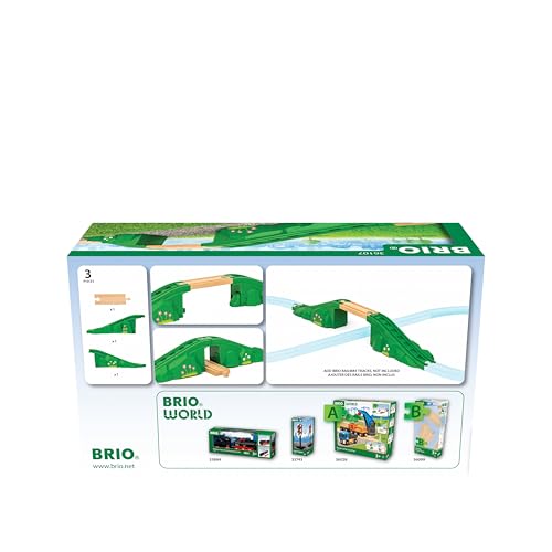 BRIO World - 36107 Modulare Brücke | Zugset-Zubehör für Kinder ab 3 Jahren