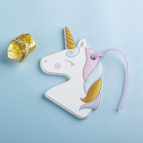 Kate Aspen 18181NA Decorative Unicorn Luggage, Suitcase/Bag Tag fairy lights 0 White, pink, purple, blue, gold2