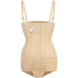 Stevige 7 Stalen Uitgebeend Controle Slipje Vrouwen Breasted Body Sculpting Bodysuit Buik Taille Trainer Shaper Riem Shapewear (Color : A, Size : XXL code)