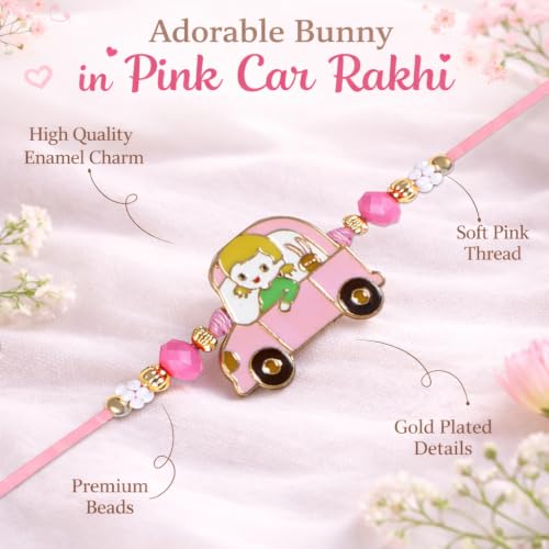 Image of Riddhika Ventures Premium Multicolour Meenakari Stylish Kids Rakhi Gifts for Brother, Sister with Roli Chawal and Greeting Card