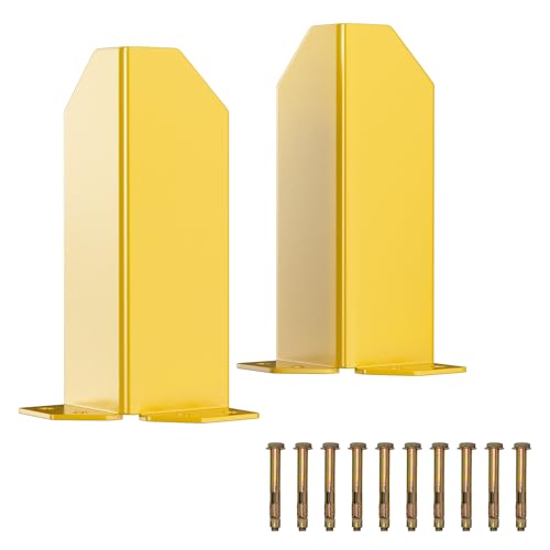 Protector de postes para palés de acero resistente para estanterías de almacén industrial