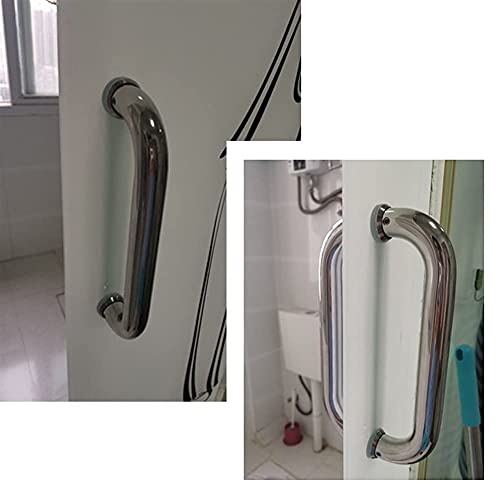 Ensemble de poignées de porte de douche chromée de 575 mm au design épuré