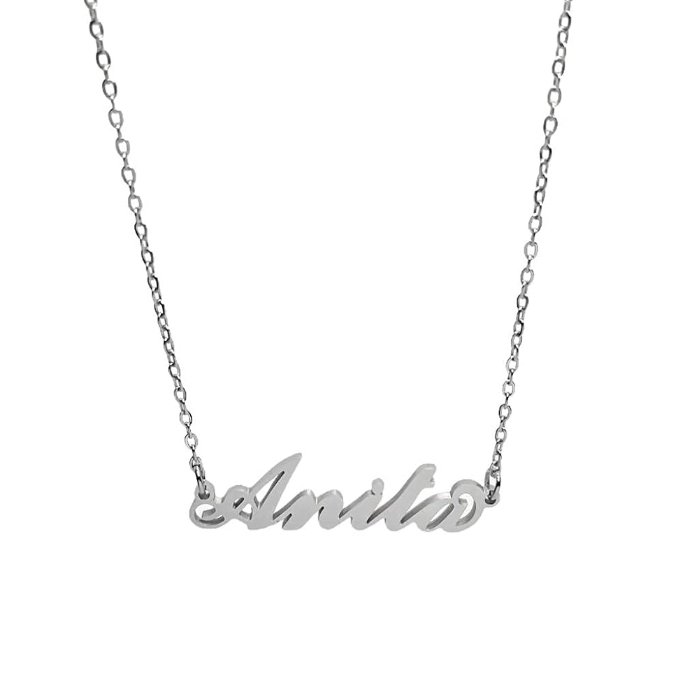 Collana Con Nome In Acciaio - Ciondolo Personalizzato Per Donne, Regolabile - Foto 5