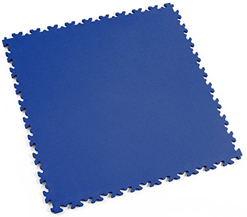 Preisvergleich Produktbild Fortelock PVC-Vinyl Bodenfliese Easyclick Leder Hohe Belastbarkeit 2020 (Blau)