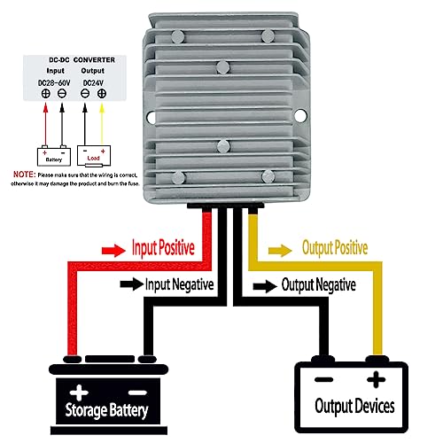 Convertisseur abaisseur 48V à 24V 10A 240W pour chariot de golf et batterie - 5