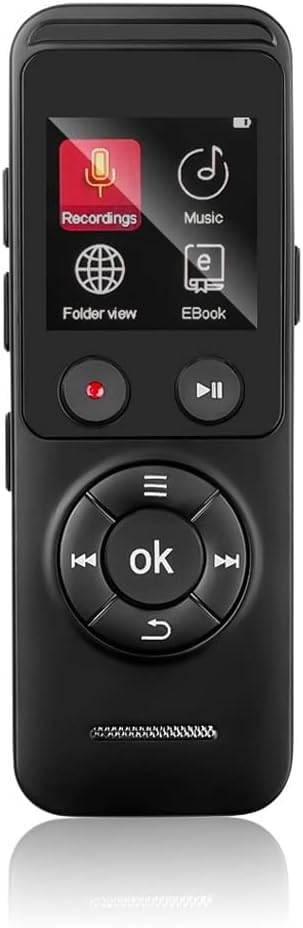 ARTSZY Professional 8GB Voice Recorder Dictaphone Rechargeable MP3 Player Portable Compact 20H Digital Sound Recording Pen-image-33