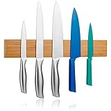 LARHN Magnetic Knife Holder for Wall - 40 cm - Fix with or Without Screws