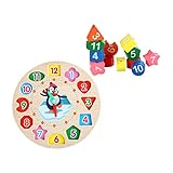 Jouets en bois : les couleurs vives peuvent cultiver la capacité de reconnaissance des couleurs des enfants, peuvent aider à entraîner les capacités cognitives de votre bébé, de cognition du temps