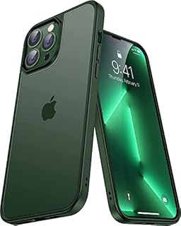 CASEKOO Matte Power Designed for iPhone 13 Pro Max Case, [Shockproof Mil-grade Protection] Anti-fingerprint Anti-scratch Protective Hard PC, Thin Slim Fit Frosted Phone Cover 6.7-inch 5G, Alpine Green
