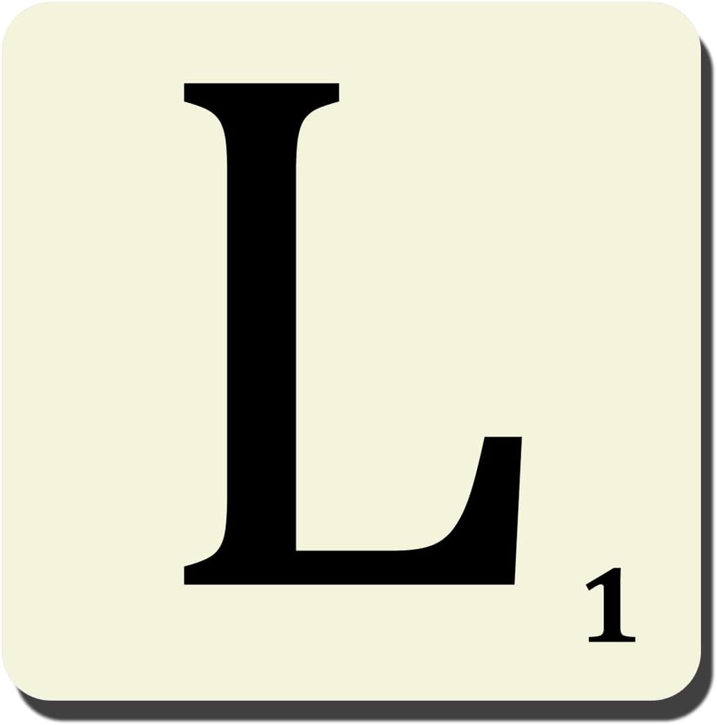 Alphabet Coasters - Letter L | 90mm x 90mm MDF Coaster | Made in the UK | DigiPrint Graphics (COASTER012)