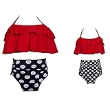 YUANYUAN520 Badeanzug für Mutter und Tochter, Badeanzüge, Badeanzüge für Mutter und Tochter, Badeanzüge für Damen und Kinder, Strand-Badebekleidung (Farbe: 4, Größe: Tochter 8 12T (152))