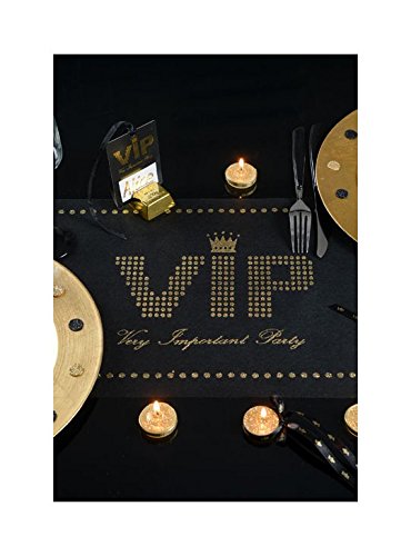 Santex Chemin de Table VIP, Autre, Noir
