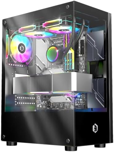 Boîtier PC Gamer Uni 275 Blanc - Grand Tour, M-ATX/ITX, Châssis Ouvert