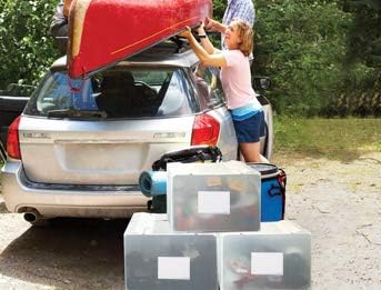 Classic PackAways Reusable Plastic Storage Box Collapsible Tote, Lightweight, Water-Resistant, 16 Gallon, Blue (Pack of 6)