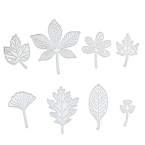 Dies Cut Metal Cutting Dies Stencils Leaves Leaf Flowers For Diy Scrapbooking Photo Album Decorative Embossing Diy Paper Cards Craft (Dies 18) #TOP5