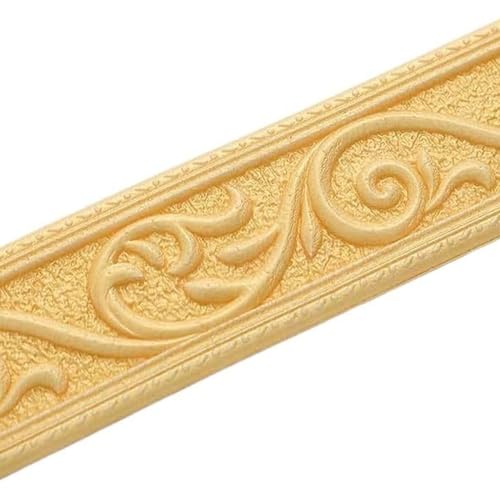 Borde de azulejos autoadhesivos de PVC, borde de papel tapiz, bordes de papel tapiz autoadhesivos de 2,3 m Borde 3D Etiqueta de la pared Línea de esquina superior Tira de borde de pared Línea de cintu