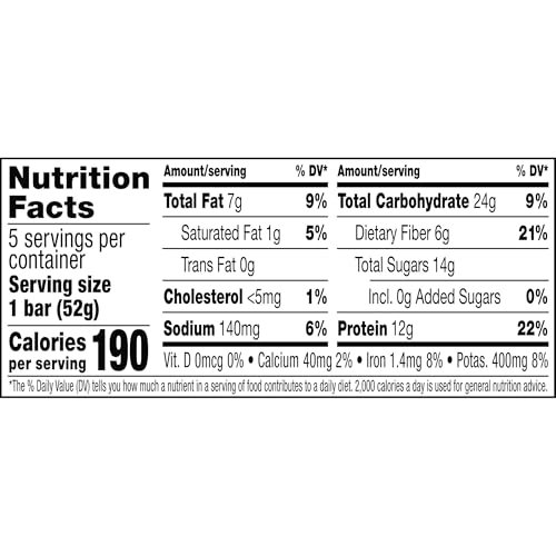 RXBAR Protein Bars, 12g Protein, Gluten Free Snacks, 5-Flavor Variety Pack (5 Boxes, 25 Bars) - image 2