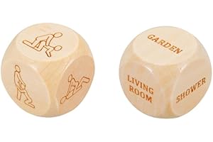 Valentines Day Sex Dice Party Favor: 2-Pack 1-Inch Dice for Romantic Date Night
