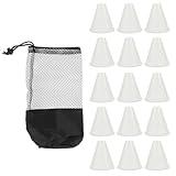 FUNOMOCYA Windfester Roller-Skating Trainingskegel Lichtgrau...