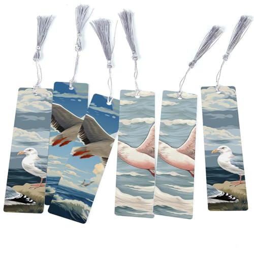 Marque-pages mouette lot de 6, l'idée cadeau idéale pour les lecteurs