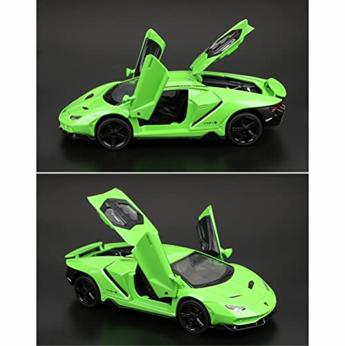 Alloy Collectible Green Lamborghini Toy Pull Back Vehicles Diecast Cars Model With Light & Sound #TOP5