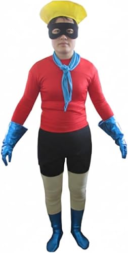 My Party Shirt Barnacle Boy Spandex Costume - Adult Halloween Outfit - TV Show Cosplay Fan Gift Deluxe Red Suit & Accessories