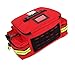 Lightning X Mid-Sized First Responder EMT Bag | LXMB25 | Fully Stocked w/ 240+ First Aid, EMS & Trauma Supplies - RED