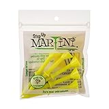 Martini Step-Up Golf Tees - Virtually Unbreakable - Yellow, 3.25 inches