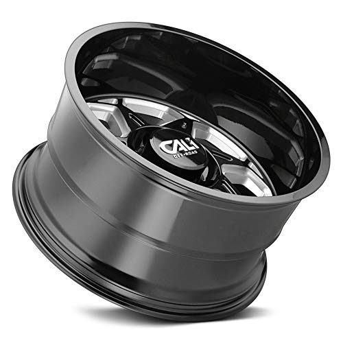 CALI OFF-ROAD SEVENFOLD Roda preta com pintura (0 x 12 polegadas/8 x 170 mm, deslocamento de 51 mm)