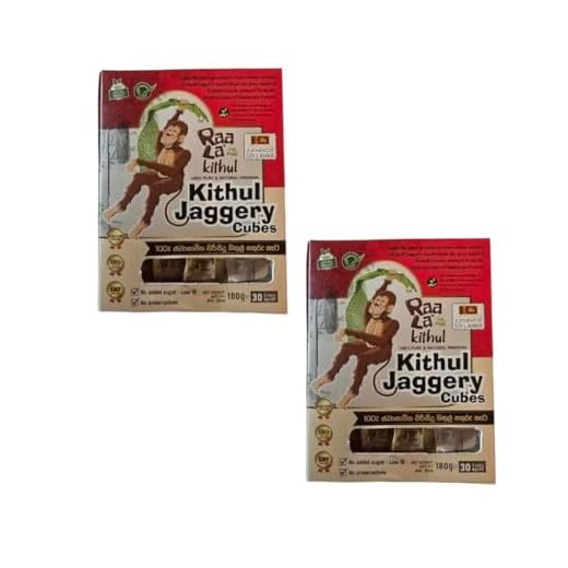 Kitul Jaggery Cubes (2 x 180g) by Raala