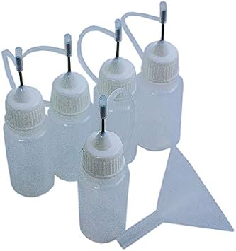 BENCH BOTTLES 10ML 5 PACK. NEEDLE OILER for WOODWIND REPAIR SUPPLIES