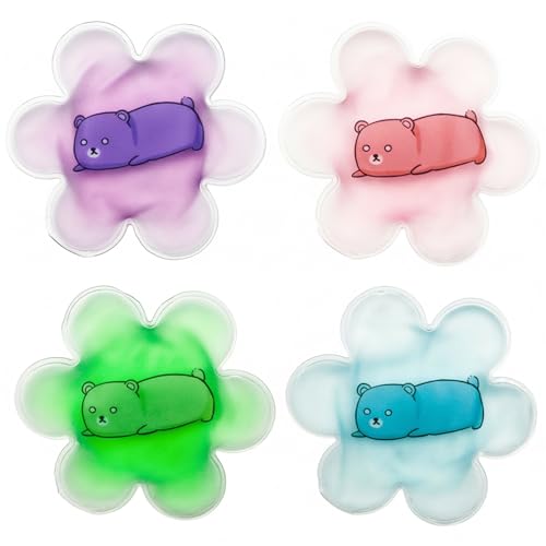 Kids Boo Boo Ice Packs Reusable, 4-Pack Soft...