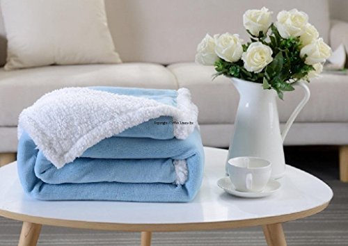 Web Linens Inc Reversible Sherpa Microplush Throw Blanket - 50